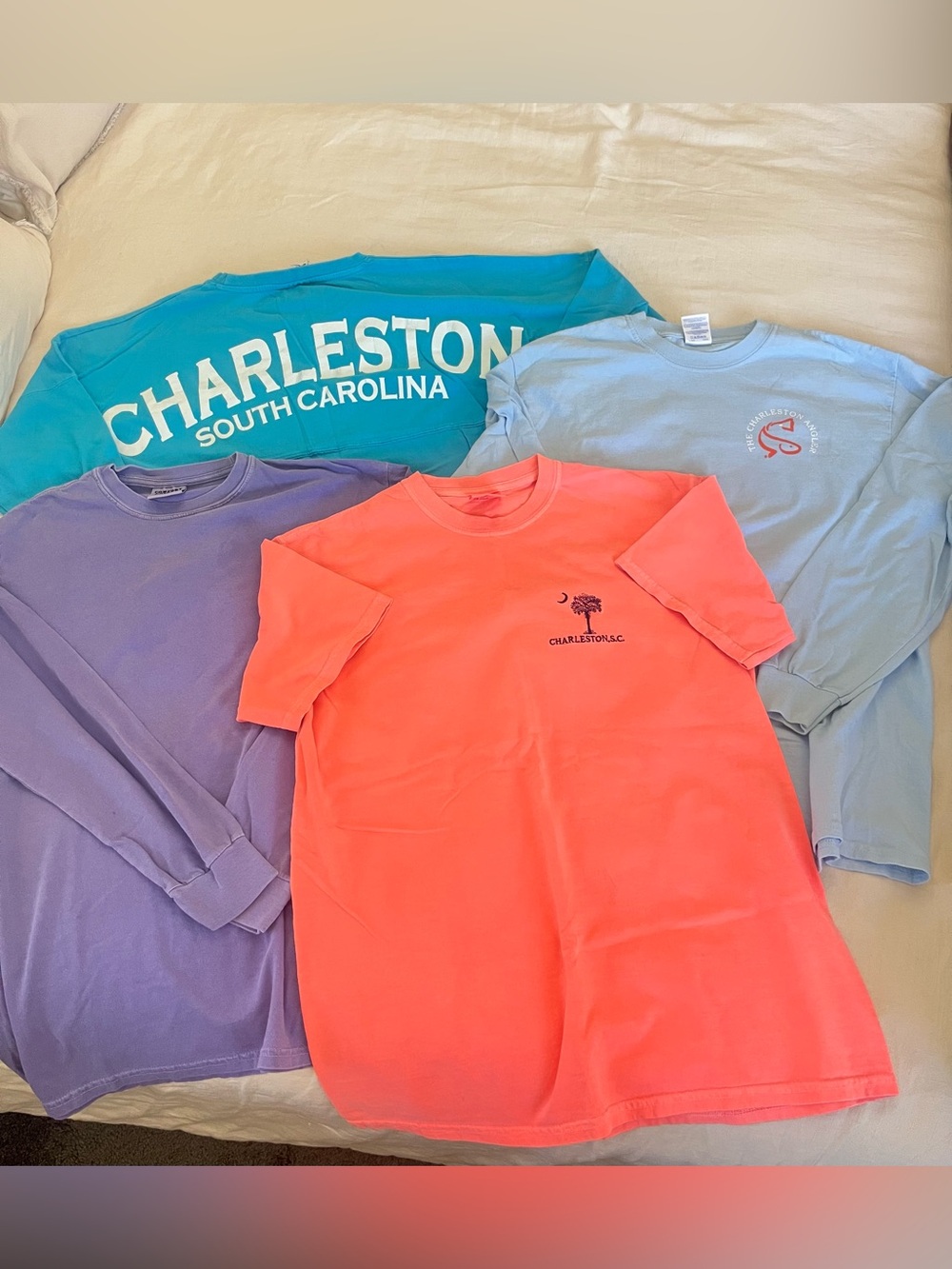 LOT Southern Charleston shirts Comfort colors medium & XS